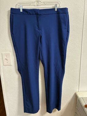 Rachel Zoe Royal Blue Straight Leg Ponte Pants 14
